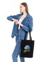 Zoozie Bags Bolso Tote Negro 35 x 40 x 8 cm en Algodón 100%